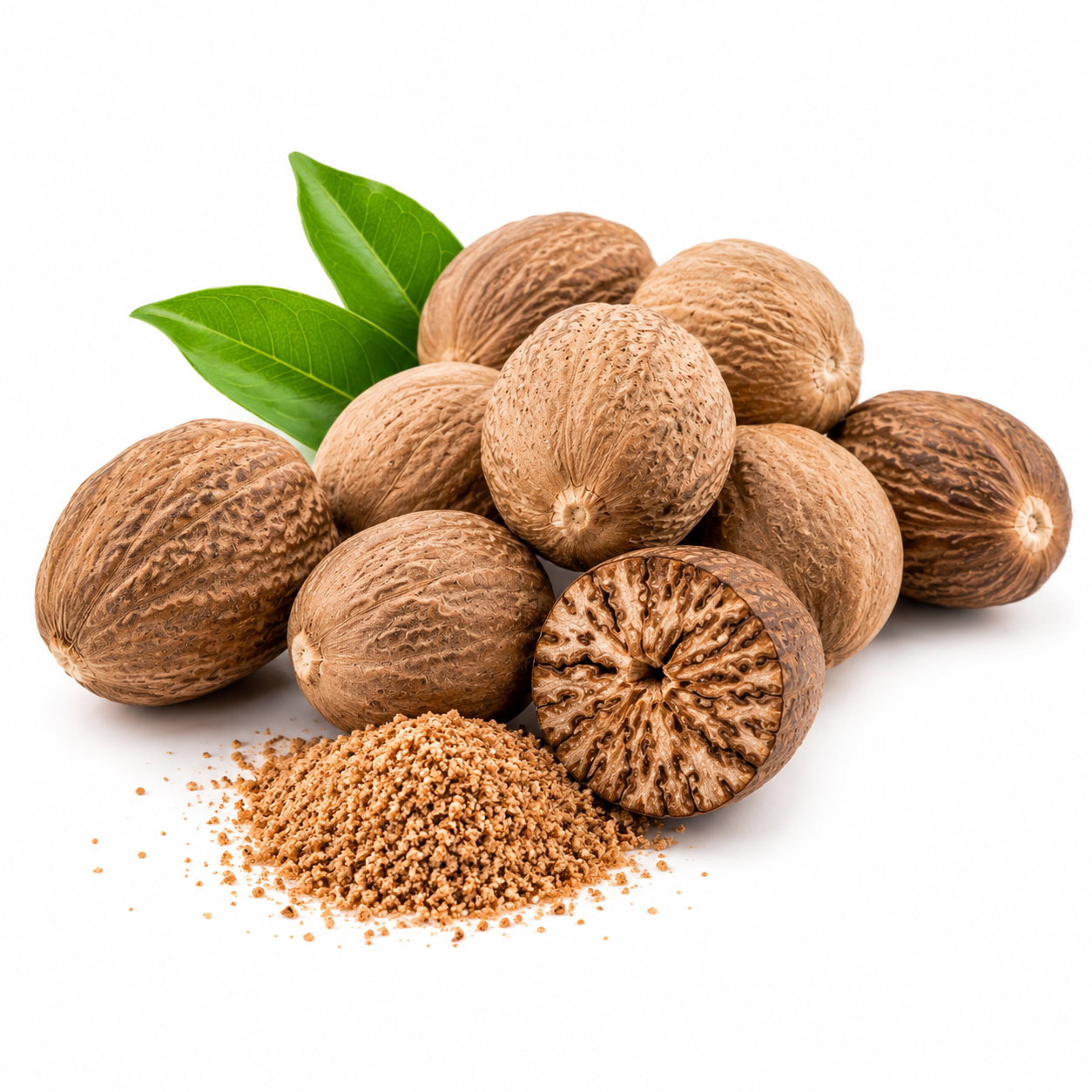 Premium Whole Nutmeg (Jaathikka) – 100% Natural & Aromatic Spice 250g